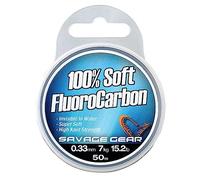 Savage Gear Hilo de fluorocarbono suave, 0.49mm 35m 15.2kg 33.5lb