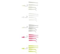 Savage Gear LRF Mini Sandeel Kit - Señuelos Blandos ultraligeros para Pescadores de Agua Dulce y Salada, Micro Sandeel Jig Heads, para lubinas, percas, truchas y Otros Depredadores Surtido Variado