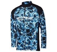 Savage Gear Marine UV Manga Larga tee, Azul Mar