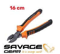 SAVAGE GEAR MP CUT CRIMP PLIERS PINZA CRIMPADORA 16 CM CRIMPATURA CABLES PESCA