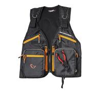 Savage Gear Pro-Tact Spinning Fishing Vest - Chaleco de Pesca Táctico Impermeable con Fundas para Señuelos y Alicates de Acero al Carbono | Ajuste Ajustable, Múltiples Bolsillos, Talla Única