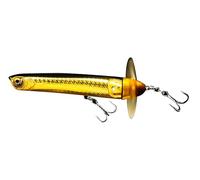 Savage Gear Prop Walker Topwater Lure - Señuelo Hibrido Prop Bait & Pencil Popper para Bass, Pike, Musky & Mas, Long Cast Weight Transfer, Señuelo Pesca Agua Dulce y Salada Firetiger 10 cm