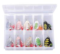 Savage Gear Rotex Spinner Kit - Spinner Premium para Pescadores de truchas, salmones, lucios y más, anzuelos triples japoneses Personalizados, Pesca en Agua Dulce y Salada Surtido Variado