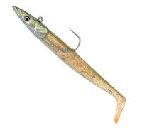 Savage Gear Sandeel V2-2 peces de goma + 1 cabeza de jig, tamaño/peso/color: 17,5 cm / 65 g / Clear Sandeel