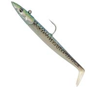 Savage Gear Sandeel V2-2 - Pez de goma + 1 cabeza de anzuelo, tamaño: 15,5 cm, 46 g, color