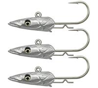 Savage Gear Sandeel V2 Jighead - Anzuelo (3 unidades, tamaño 3/0, 15 g)