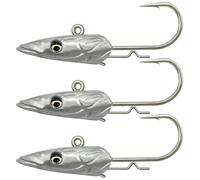 Savage Gear Sandeel V2 Jighead - Anzuelo (3 unidades, tamaño 3/0, 22 g)