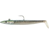 SAVAGE GEAR Sandeel V2 - Señuelo de goma con acción de pata, sonajero de cristal y sistema Pro Peg, para bacalao, abadejo y fletán, 140 g (caballa, 21,5 cm - 140 g)