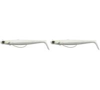 Savage Gear Sandeel V2 WL - Imitación de lanzón sin Algas con acción de pateo Vivo, Ideal para Peces Depredadores de Agua Salada como el Lucio, la lubina y la lucioperca Blanco Perla Plata 11.5 cm