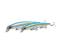 Savage Gear Sea Bass Minnow - Señuelo de Pesca Realista para Pescadores de Agua Salada, diseño de Lance Ultra Largo, dirigido a lubinas, percas y Otros Depredadores de Agua Salada Sardina limón 14 cm