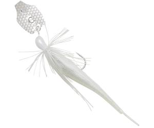 Savage Gear Skirtedjig Crazy Swim Jig 12,5 cm 14,5 g, color: blanco plateado
