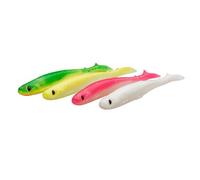 Savage Gear Slender Scoop Shad Mix - 4pk,señuelos de Pesca de Agua Clara,Ideal para la Pesca de Depredadores, Pescadores de Agua Dulce, Mezcla de Agua Clara 11 cm