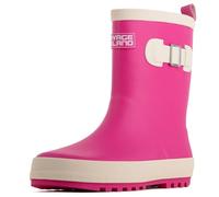 Savage Island Botas de agua de goma para niños, botas de lluvia impermeables para niños y niñas, botas de agua unisex para niños y niños, Pink, 27 EU