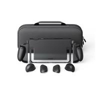 Savage Raven by Skull & Co. FissionGrip Bundle (Carrying Case included): Dockable Split Protective Case for Nintendo Switch 2 (2025), Slim PC Shell with Detachable Grip Cover- Black