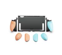 Savage Raven by Skull & Co. FissionGrip: Dockable Split Protective Case for Nintendo Switch 2 (2025), Slim PC Shell with Detachable Grip Cover- Neon Blue & Red