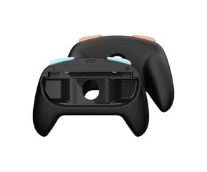 SAVAGE RAVEN by Skull & Co. MiniGrip Hand Grip for Nintendo Switch 2 Joy-con Controller, Grip Handle Case Accessories Compatible with Switch 2 Jon con, 1 Pair, Neon Blue & Red