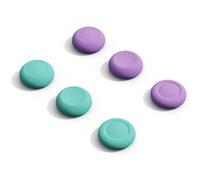 SAVAGE RAVEN by Skull & Co. Skin, CQC Thumb Grip Set Joystick Cap Analog Stick Cap for Nintendo Switch 2 Joy-con Controller - Light Purple+Light Green, 3 Pairs(6pcs)