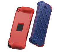 Savage Raven by Skull & Co. StandGrip Front Cover Bundle for Nintendo Switch 2: Protective Case with Textured Grips Full Protection and Hard-Shell Front Cover Handheld Design- Red+Blue
