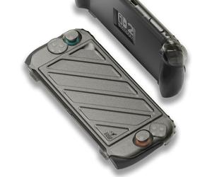 Savage Raven by Skull & Co. StandGrip Front Cover Bundle for Nintendo Switch 2: Protective Case with Textured Grips Full Protection and Hard-Shell Front Cover Handheld Design - Smoky Black