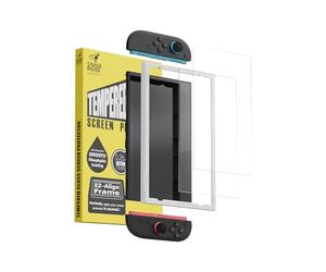 SAVAGE RAVEN by Skull & Co. Tempered Glass Screen Protector for Nintendo Switch 2, Transparent HD Clear Anti-Scratch Protective Glass Cover Screen Protector (2-PACK) with EZ-Align Frame - HD Clarity
