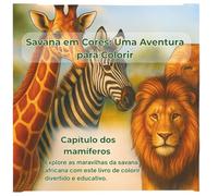 Savana em Cores: Uma Aventura para Colorir: Livro de colorir com os animais mais icónicos da savana para relaxar e se divertir (Natureza em Cores)