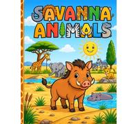 SAVANNA ANIMALS: Coloring book