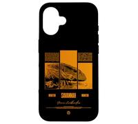 Savannah Monitor Modern Streetwear Reptile Keeper Carcasa para iPhone 16