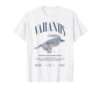 Savannah Monitor Ropa de Calle Moderna Guardián de Reptiles Camiseta