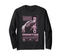 Savannah Monitor Ropa de Calle Moderna Guardián de Reptiles Manga Larga