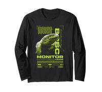 Savannah Monitor Ropa de Calle Moderna Guardián de Reptiles Manga Larga