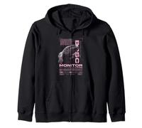 Savannah Monitor Ropa de Calle Moderna Guardián de Reptiles Sudadera con Capucha