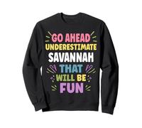 Savannah Personalized Women's Gift Custom Savannah Sudadera