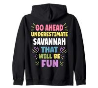 Savannah Personalized Women's Gift Custom Savannah Sudadera con Capucha