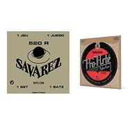 Savarez 520R - Juego cuerdas para guitarra clásica & Cuerda para guitarra clásica Traditional Concert 524R, solo cuerda D4w estándar, se adapta al juego de cuerdas 520F, 520P, 520R, 520P1, 520P3