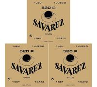 Savarez 520R - Juego cuerdas para guitarra clásica (Paquete de 3)