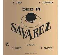 Savarez 655847 - Cuerdas para Guitarra Clásica, Juego Tradicional Concert 520P1 Tensión estandard, Nylon rojo, Cuerdas graves plateado