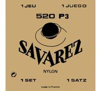 Savarez 655867 - Cuerdas de alta tensión, nailon rojo, cuerdas de bajo plateadas