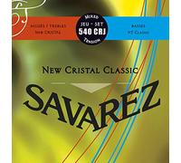 Savarez 656177 - Cuerdas para Guitarra Clásica New Cristal Classic juego 540CRJ Tensión mezclada, rojo, azul