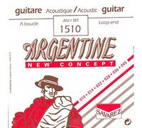 Savarez - Cuerdas para guitarra acústica 668727 Argentine - Juego Extra Light con lazada 1510