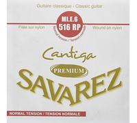 Savarez Cantiga Premium - 516RP - Guitarra clásica - E6-Cuerda individual - Tensión normal - Grosor .043 - Tensión 6,6 kg/14,57 lb