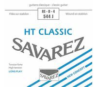 Savarez HT Classic 544J, guitarra de concierto RE4-cuerda, cuerda individual, alta tensión, grosor 0,30 mm, tensión 8,27 kg, 18,19 lbs, cuerda baja, hilo de cobre plateado, sonido lleno, tonos cálidos