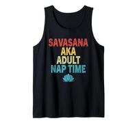 Savasana AKA Adult Time Funny Zen Meditación Entrenamiento Fitness Camiseta sin Mangas