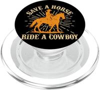 Save A Horse - Ride A Cowboy Rodeo Cowboy PopSockets PopGrip para MagSafe