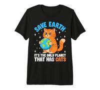 Save Earth Es el único Planeta Que Tiene Gatos Camiseta Premium