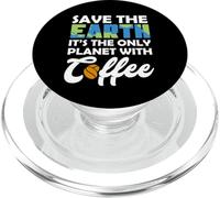 Save Earth The Only Planet with Coffee Earth Day PopSockets PopGrip para MagSafe