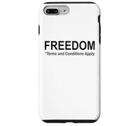 Save Freedom Terms and Conditions Apply America Land of Free Carcasa para iPhone 7 Plus/8 Plus
