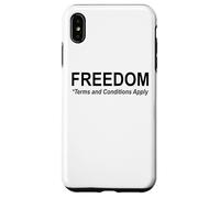 Save Freedom Terms and Conditions Apply America Land of Free Carcasa para iPhone XS Max