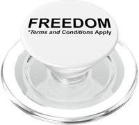 Save Freedom Terms and Conditions Apply America Land of Free PopSockets PopGrip para MagSafe