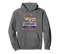 Save Gas Ride My C!CK Pin-Up Girl Vintage Car Dirty Joke Sudadera con Capucha