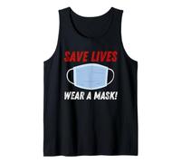 Save Lives Wear a Mask Camiseta sin Mangas